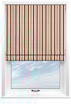 The British Stripe Co. George, Teignbridge No.1 - Twist&Fit Roman Blind